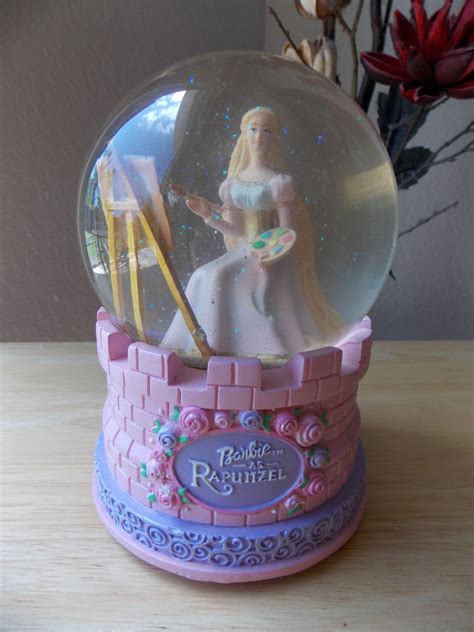 Barbie As Rapunzel Musical Snowglobe Snow Globes Barbie Painting Barbie