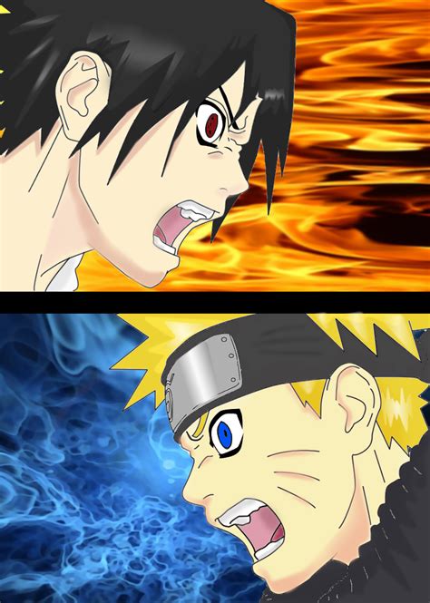 Sasuke Vs Naruto By Pureakatsuki On Deviantart