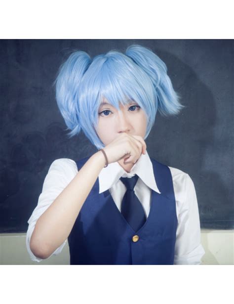 Assassination Classroom Shiota Nagisa Blue Female Cosplay Costume Free