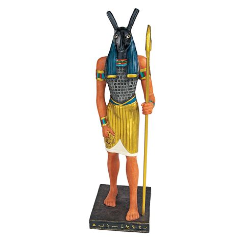 Gods Of Egypt Set Miniature Egyptian God Set Seth Ankh Small Statue He Appears As A Man