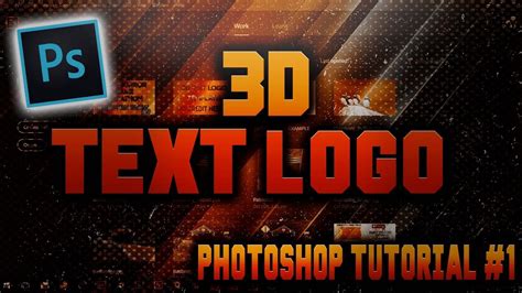 How To Create D Text Logo In Photoshop Cc Youtube