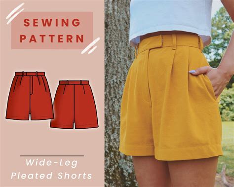 Free Sewing Pattern High Waisted Shorts Persiakiylah