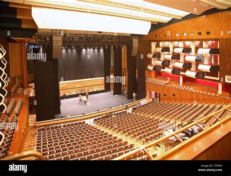 Interior Of The Royal Festival Hall Auditorium London Following The