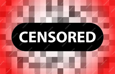Signe Censuré Par Pixel Concept De Barre De Censure Noire Vecteur Premium