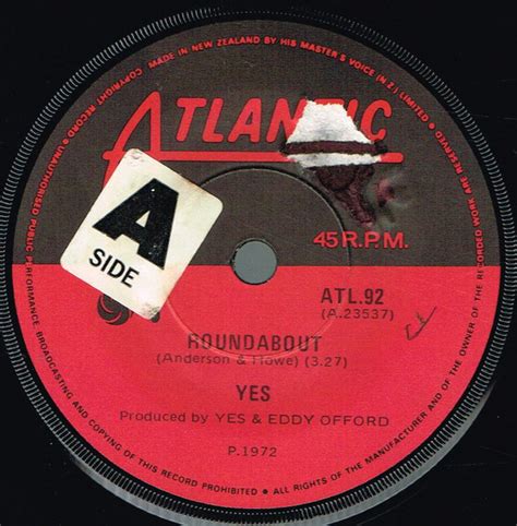 Yes Roundabout 1972 Vinyl Discogs