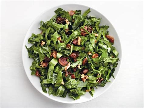 Learn how to make grilled tuna salad with citrus vinaigrette. Collard Greens with Warm Bacon Vinaigrette Recipe | Food ...