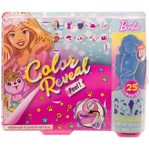 Barbie Coffret Color Reveal Sirène Fantastique Poupée 3 Ans Et