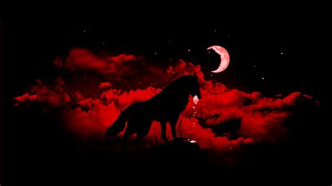 Wolf Fantasy Art Moon Animals Night Wallpapers Hd Desktop And Mobile