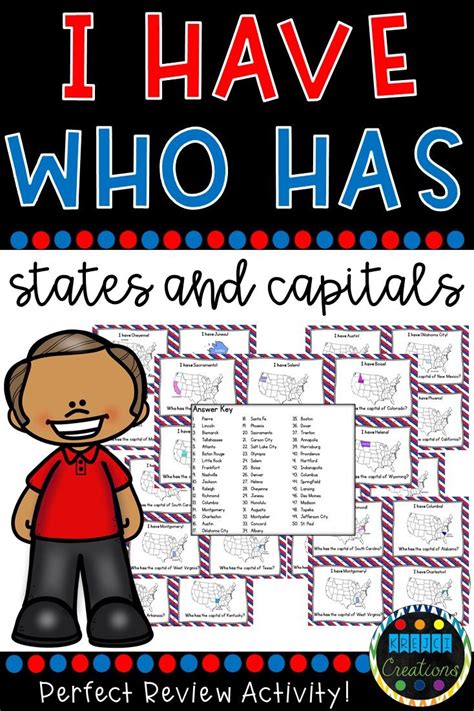Looking For Engaging Activities To Review Us States And Capitals