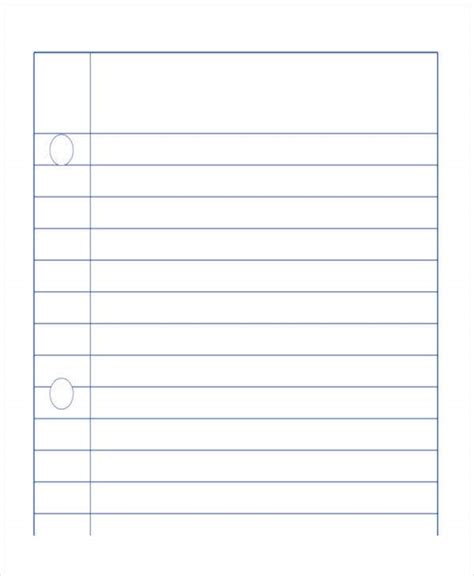 Lined paper, also known as ruled paper is a type of paper for composing which has straight lines published on it. 28+ Printable Lined Paper Templates | Free & Premium Templates