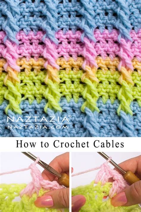 How To Crochet Cable Stitch And Crochet Braids Naztazia
