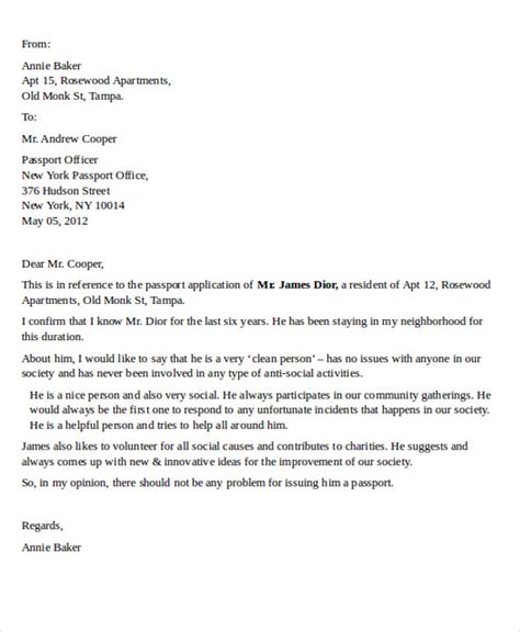 The sample recommendation letter shown below has been reprinted (with permission) from essayedge.com, which did not write or edit this sample recommendation letter. Sample Of A Recommendation For Passport Application : Embassy Of The Republic Of The Union Of ...