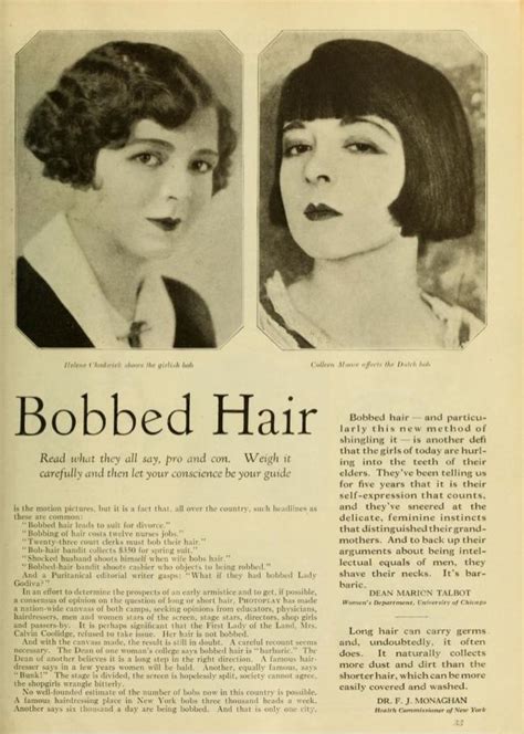 bobbed hair photoplay vintage hairstyles colleen moore bob hairstyles