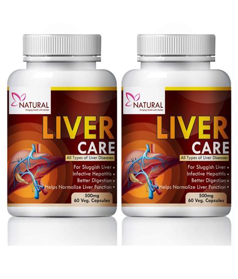Natural Liver Care May Remove Liver Diseases Capsule 120 Nos Pack Of 2