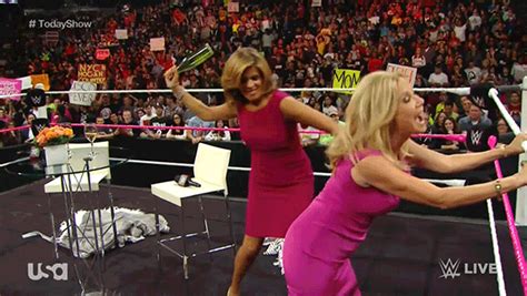 Kathie Lee Ford Hoda Kotb Guest Star On Wwes Monday Night Raw