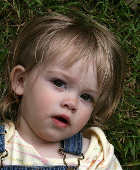 Innocent Eyes Stock Photo Image Of Grass Girl Brown 2946874