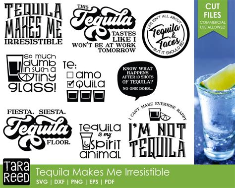 Tequila Makes Me Irresistible Svg And Cut Files For Crafters Etsy