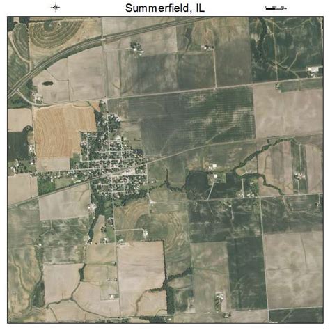 Aerial Photography Map Of Summerfield Il Illinois