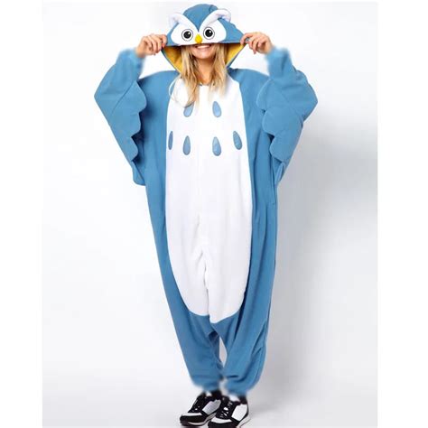 New Halloween Owl Costume Onesies Cartoon Animal Cosplay Pajamas One
