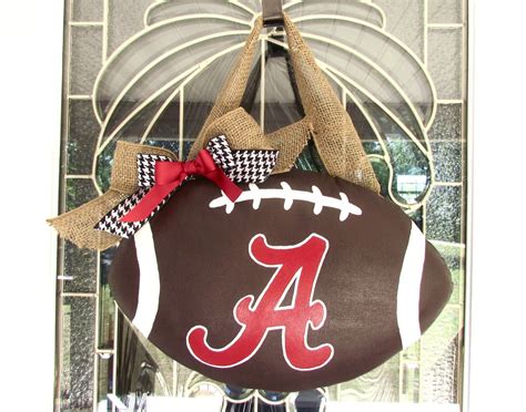 Alabama Football Door Hanger Alabama Door Hanger Football Door Hangers