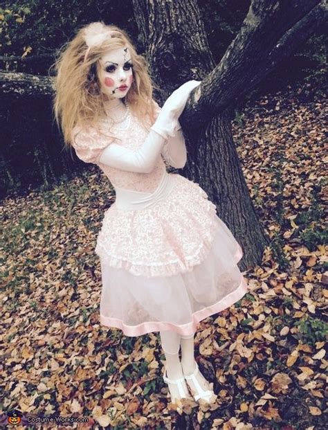 porcelain doll costume easy diy costumes doll halloween costume creepy doll halloween