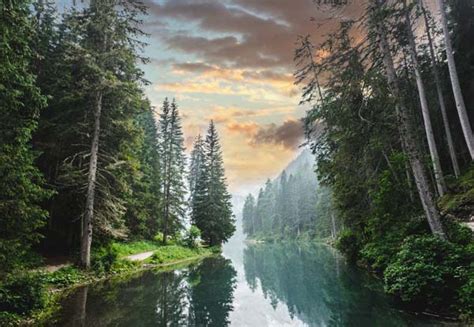 Create A Beautiful Lake Scene In Photoshop Psd Stack