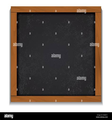 Chalkboard Wood Frame Isolated On White Background Stock Vector Image