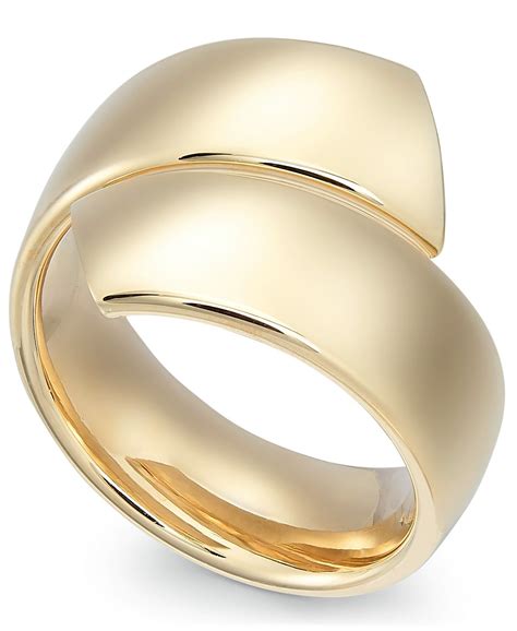 Italian Gold Bypass Ring In 14k Gold And Reviews Rings Jewelry