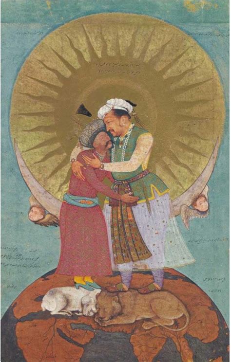 Nadir Al Zaman Era Mughal Painting Watercolor On Opaque On