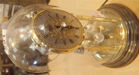 Glass Dome Hermle Anniversary Clock