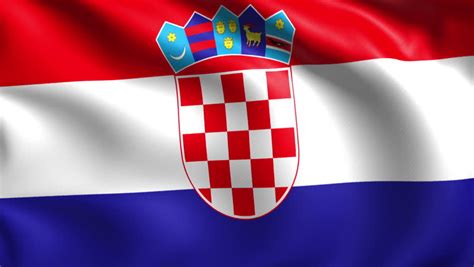 The flag for croatia, which may show as the letters hr on some platforms. Croatian Close Up Waving Flag - HD Loop Stock Footage Video 948193 - Shutterstock