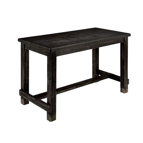 Sinuata Wood Counter Height Table In Antique Black Wgl 1 S