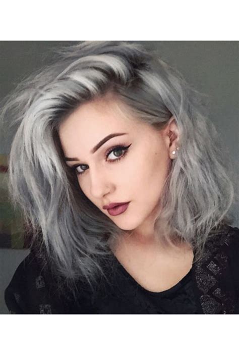 Grey hair is a combination of normally pigmented hairs interspersed with white ones. Grey Hair Looks And An Easy Tutorial That Will Have You ...