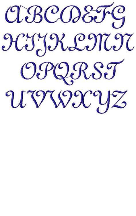 Download Machine Embroidery Alphabet Gigi Font Etsy