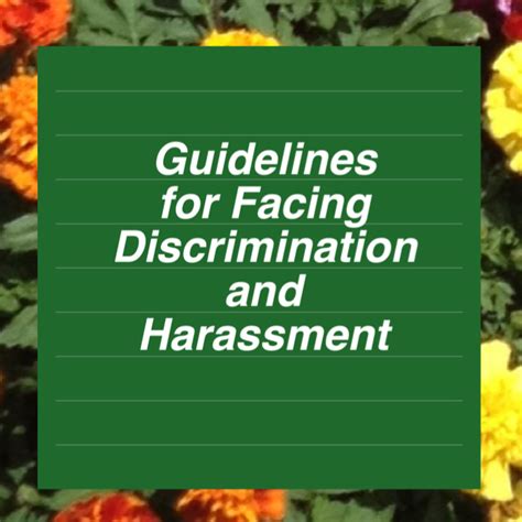 Guidelines For Facing Discrimination And Harassment — Krystle Dorsey Med