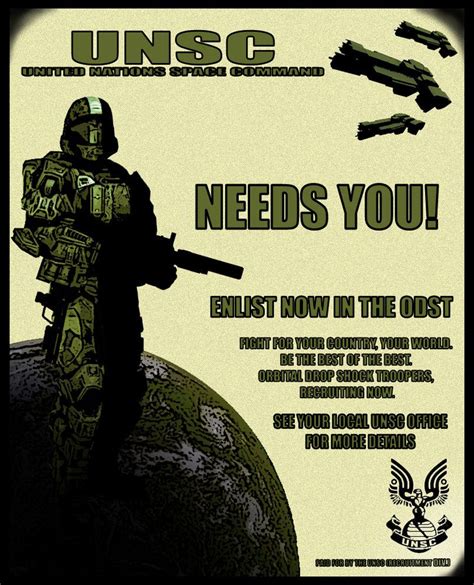 Odst Recruitment Poster Halo Funny Halo Backgrounds