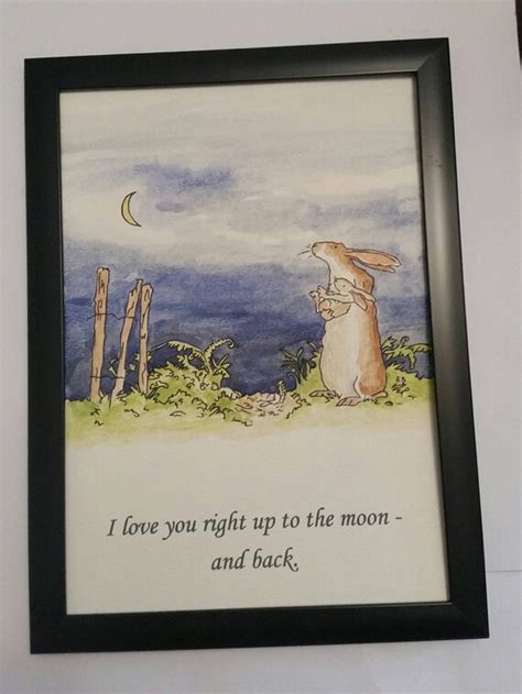 A4 Guess How Much I Love You Sam Mcbratney Anita Jeram Quote Etsy
