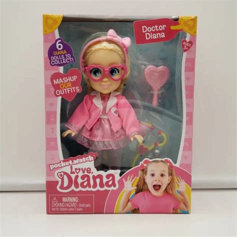 Love Diana Mashup Outfits Doctor Diana 6 Doll And Accessories Pocketwatch New 799 Picclick