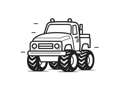 High Octane Monster Truck Coloring Coloring Page