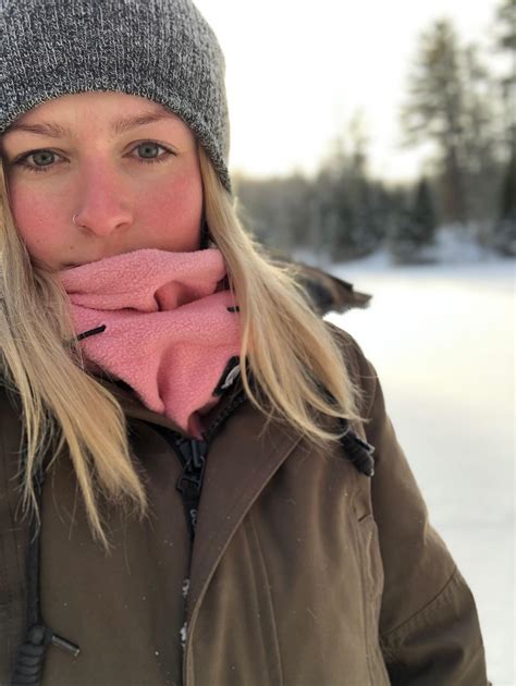 my beautiful girlfriend enjoying the canadian winter i was hoping someone could do something