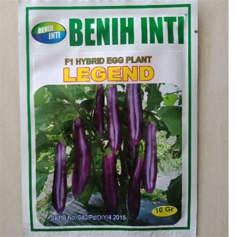 Jual LEGEND F1 Benih Inti Terong Ungu Hibrida Isi 10 Gram Bibit