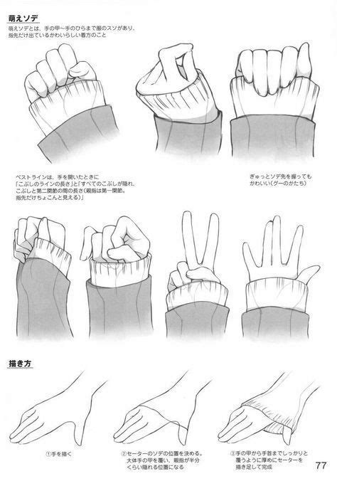Step By Step Draw Anime Hands How To Draw Anime Hands Step By Step