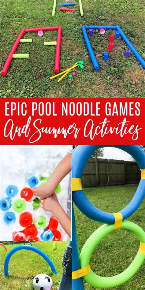 Pool Noodle Games And Activities Pool Noodle Games Noodles Games Pool Party Games