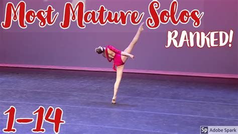 Each Girls Most Mature Solo Ranked Dance Moms Youtube