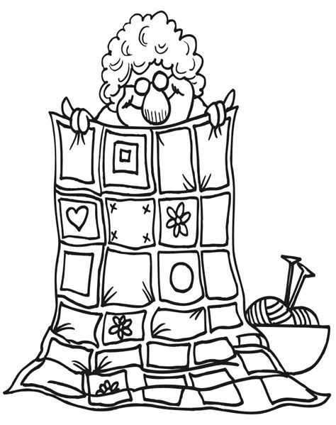 Quilt Coloring Pages Coloring Home