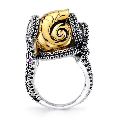 The Little Mermaid Shell Ring Rocklove Disney Villain Jewelry Line