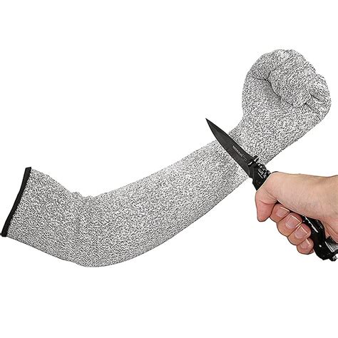 1pc Level 5 Hppe Cut Resistant Anti Puncture Work Protection Arm Sleeve Cover Anti Cut Level