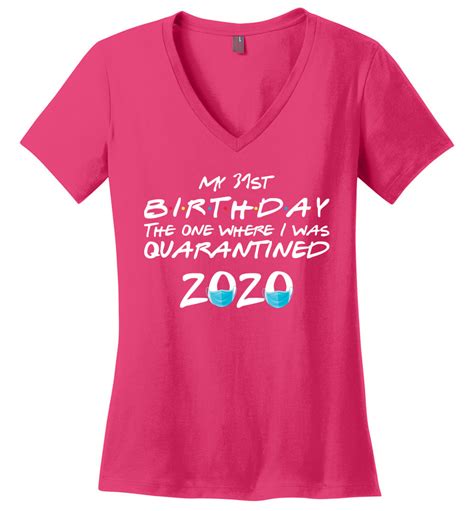 My 31st Birthday Perfect Weight V Neck Birthday Shirts For Women 31st