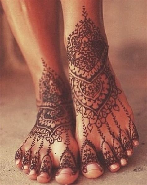 Image 23 Wonderful Henna Tattoos On Foot Henna Tattoo Designs