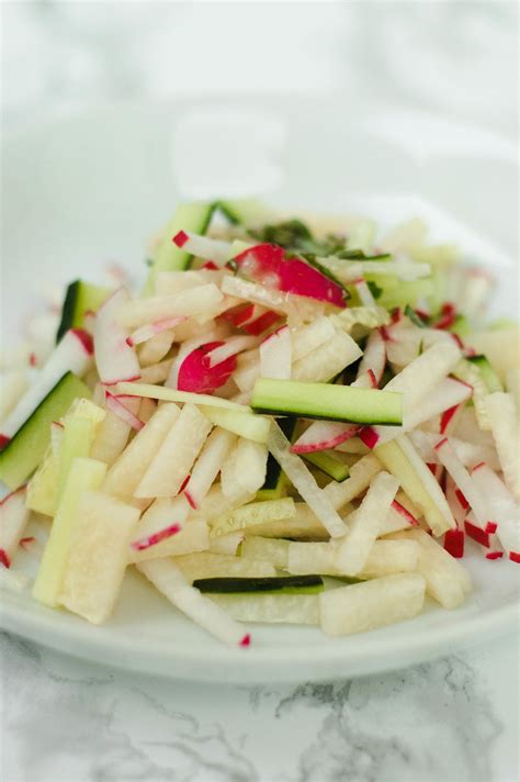 It is light, crunchy, and a perfect side to summer's outdoor meals. Watermelon Radish Salad with Jicama and Cucumber | Recipe | Jicama, Radish recipes, Watermelon ...
